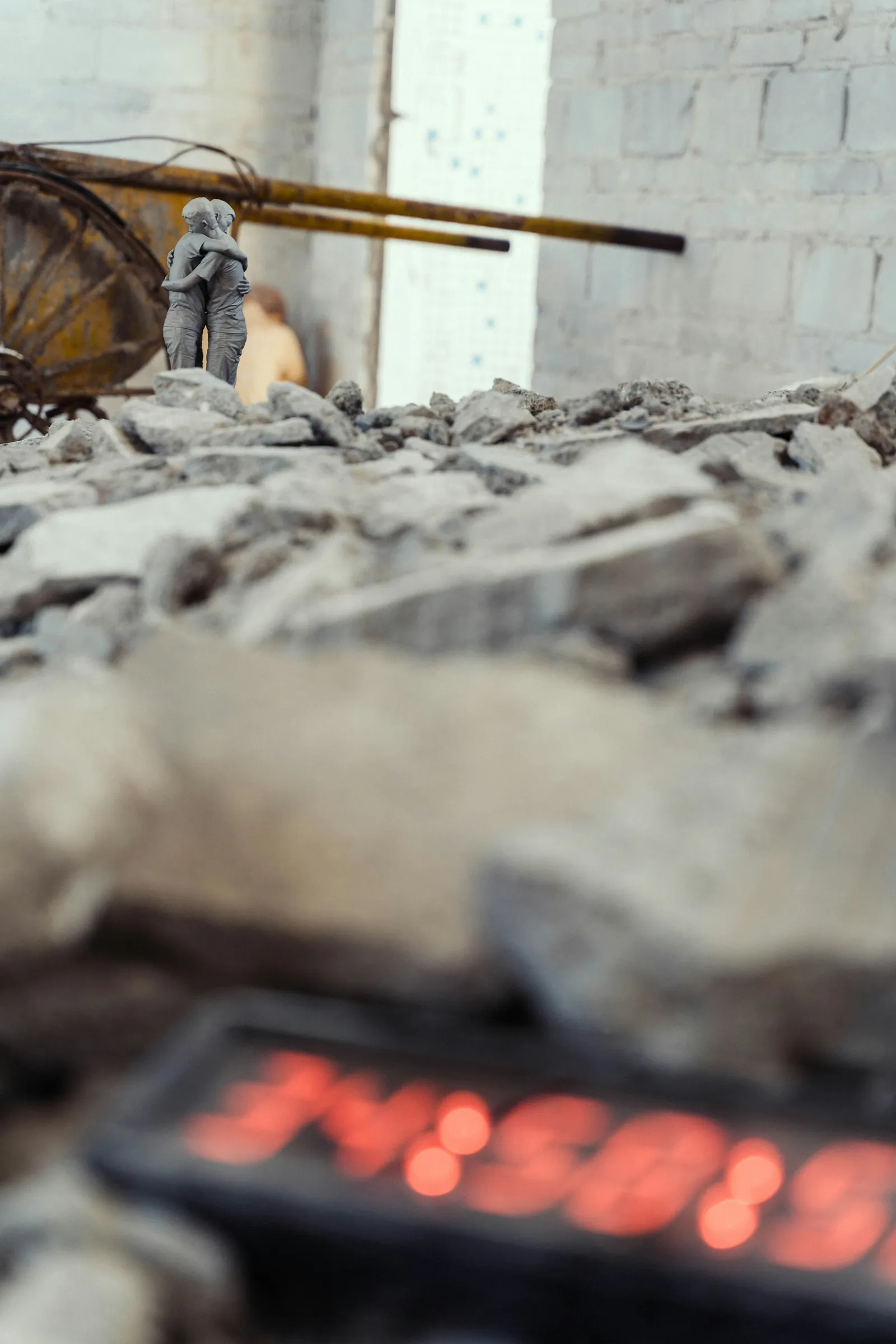 Découpe au disque diamanté lors d'une démolition béton à Montréal